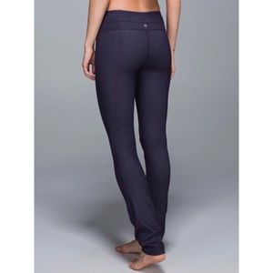 Lululemon Skinny Groove Pant Black Grape